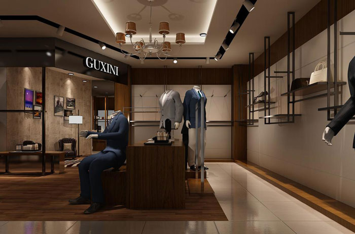 黃浦男士西裝專(zhuān)賣(mài)店設(shè)計(jì)方案